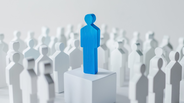 image of standing out from the crowd, which excellent copywriting can help do